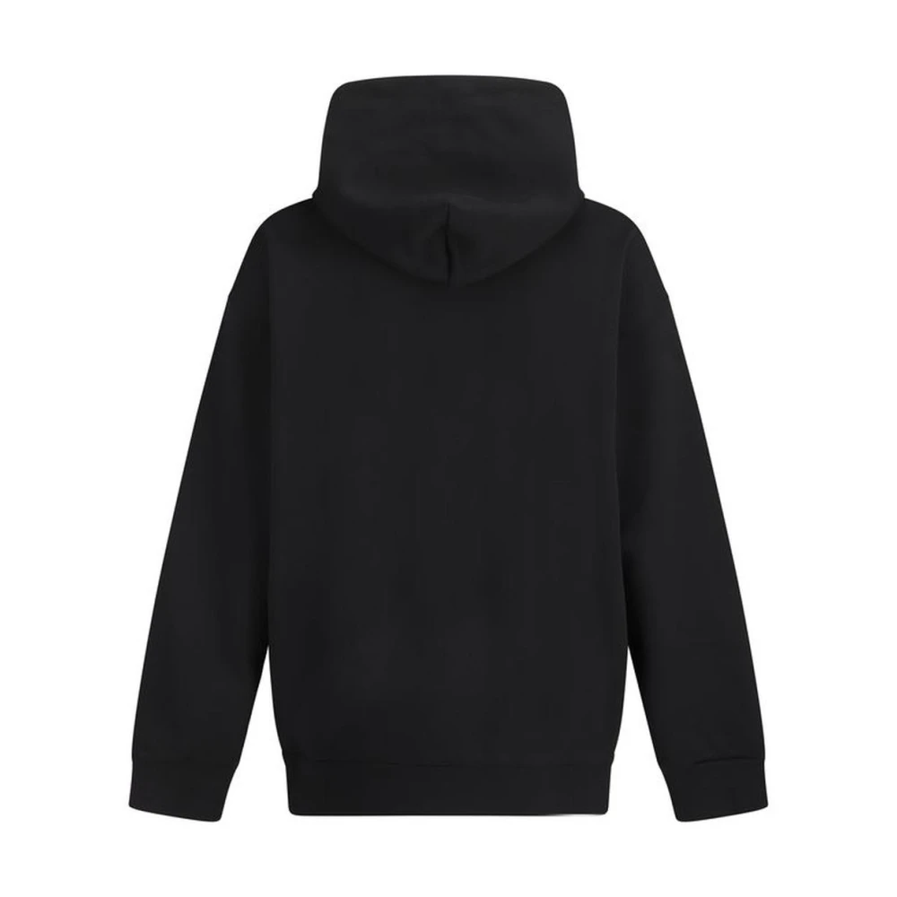 Dolce & Gabbana Katoenen Hoodie met Kangoeroezak Black Heren