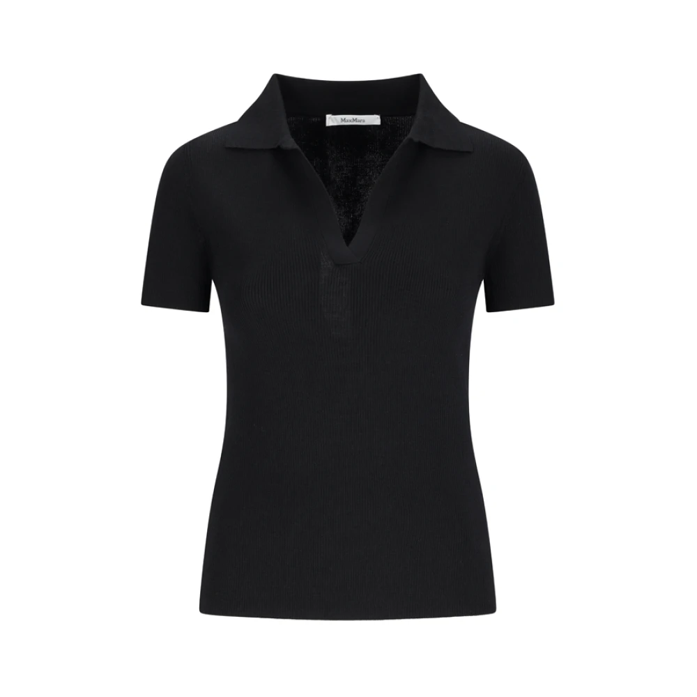 Max Mara Women's Black V-Neck Knitwear, Xs, Mxmalbero Knit