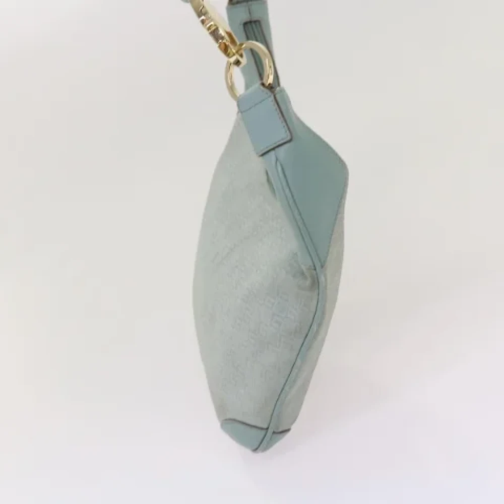Gucci Vintage Pre-owned Canvas shoulder-bags Blue Dames