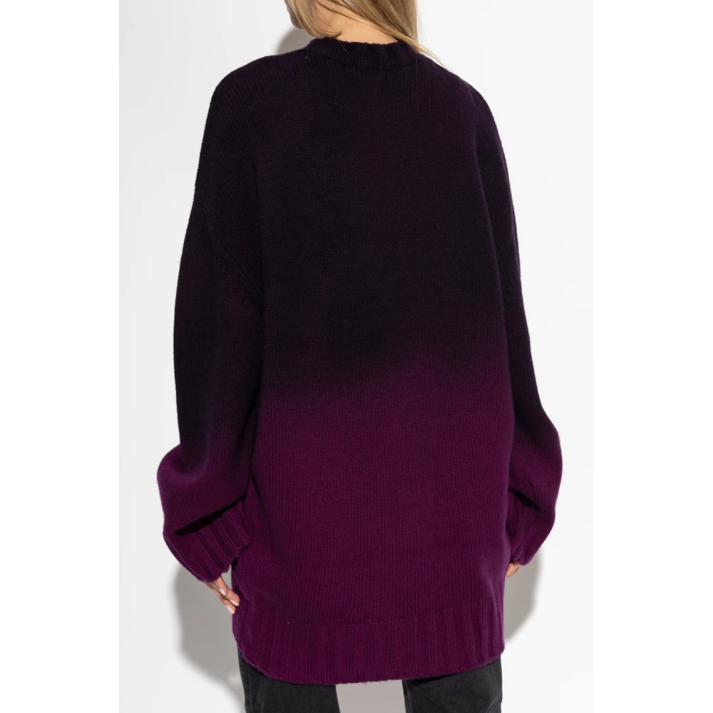 The Attico Wollen trui Purple Dames