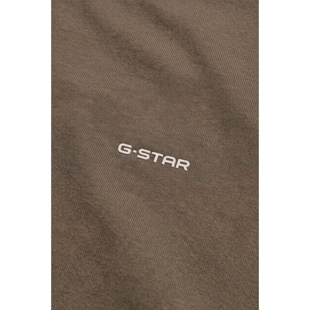 G-Star Herren Schwarz Khaki Langarmshirt "True Regular R T Ls" Aus Baumwolle Rundhals erhältlich in Größe L/M/S/XL/XXL von Baur - Bild 4