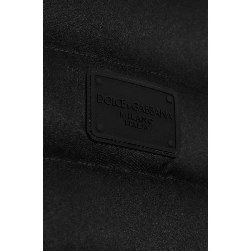 Dolce & Gabbana Gewatteerde Hoodiejas Black Heren