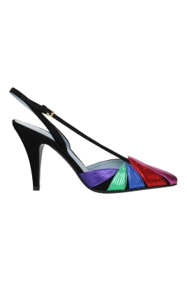 Foliefoliage Suede Slingback Pump 90mm