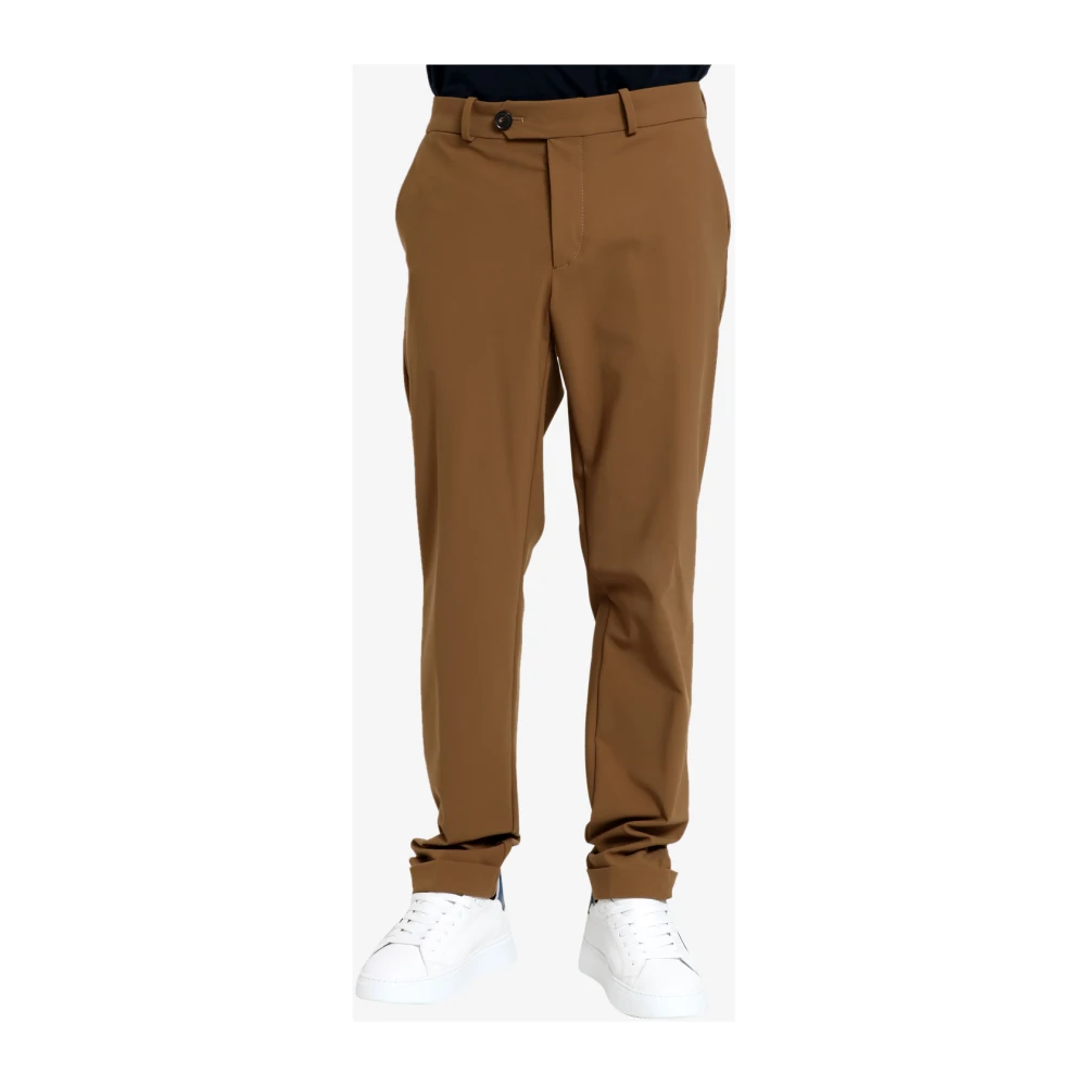 RRD Stretch Pantalon met Hoornen Knopen Brown Heren