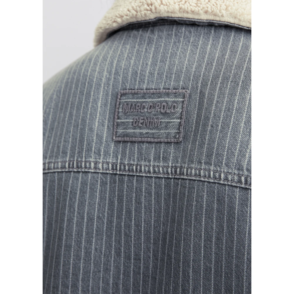 Marc O'Polo Oversized spijkerjasje met teddykraag Gray Dames
