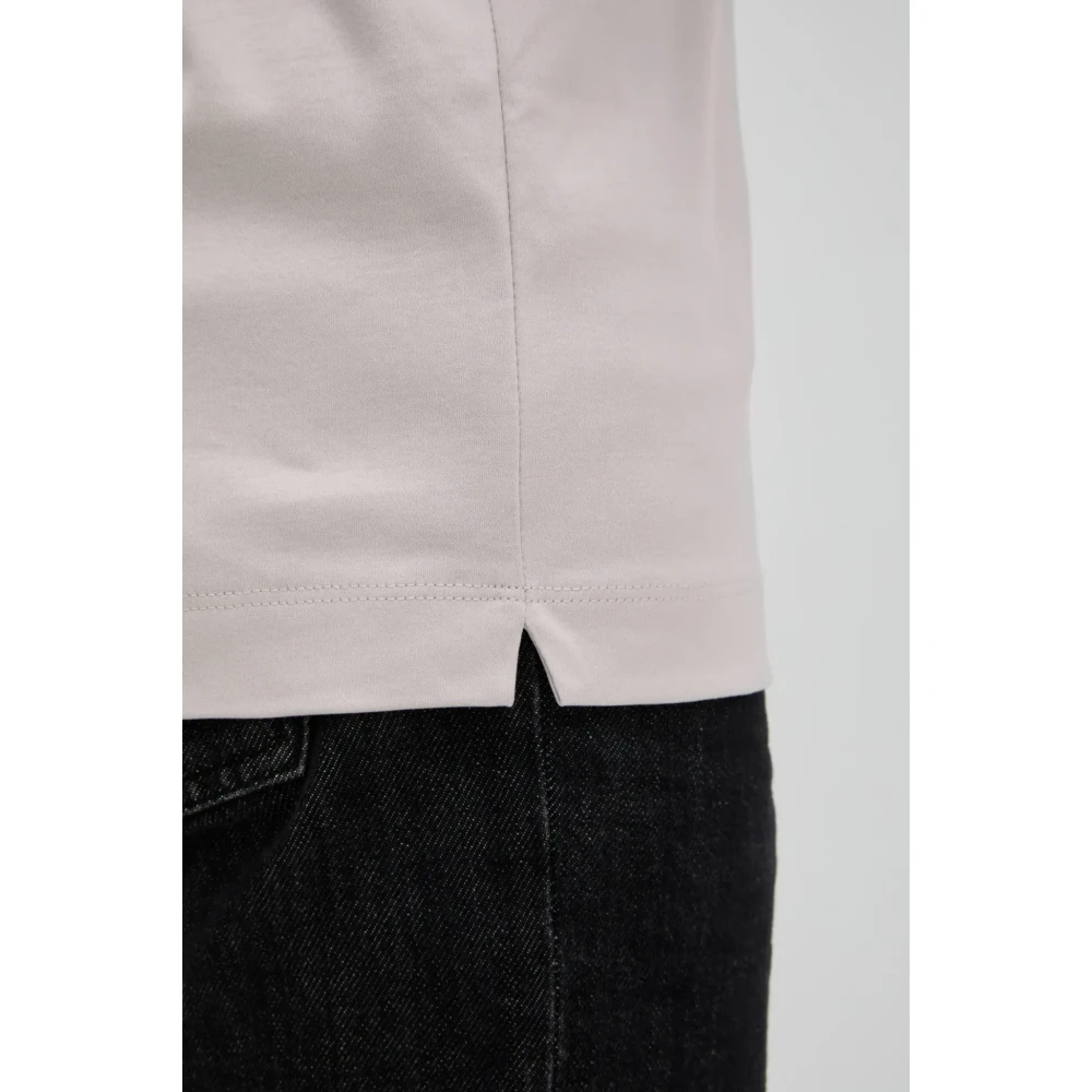 Valenza Interlock Supima T-shirt Parel Grijs Purple Heren