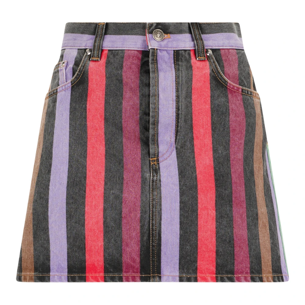Versace , Short Skirts, Female, Multicolor, S, Striped