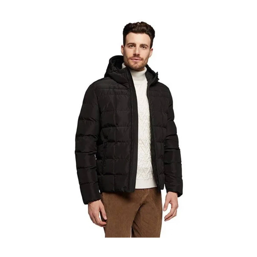 Geox Warme Winterjassen voor Mannen & Vrouwen Black Heren