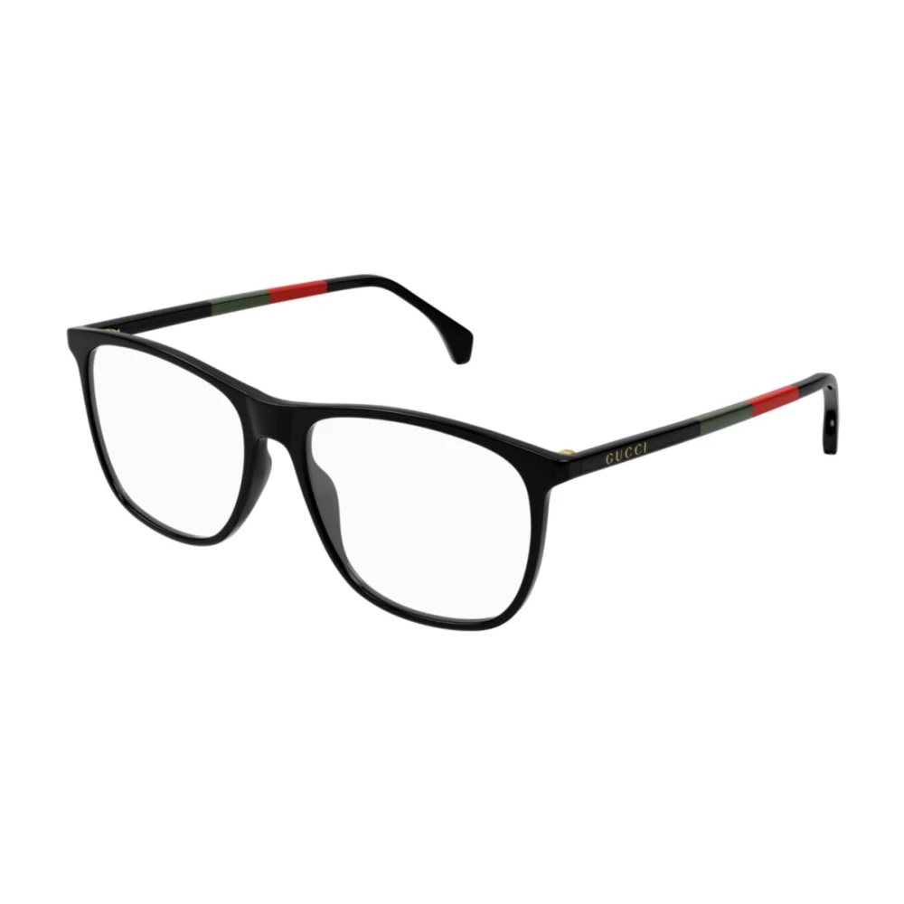 Gucci Unisex Black Rectangle Glasses - Glasses - 55 Mm - Accessories