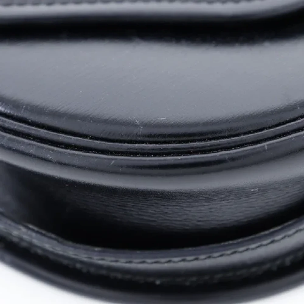 Hermès Vintage Pre-owned Leather shoulder-bags Black Dames