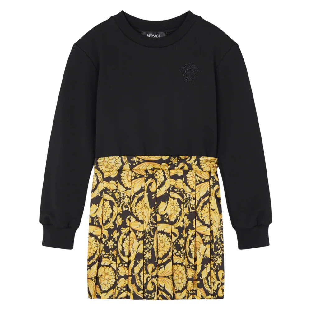Versace Girls Multicolor Barocco Logo Dress - Dresses - 12 Y - Kids