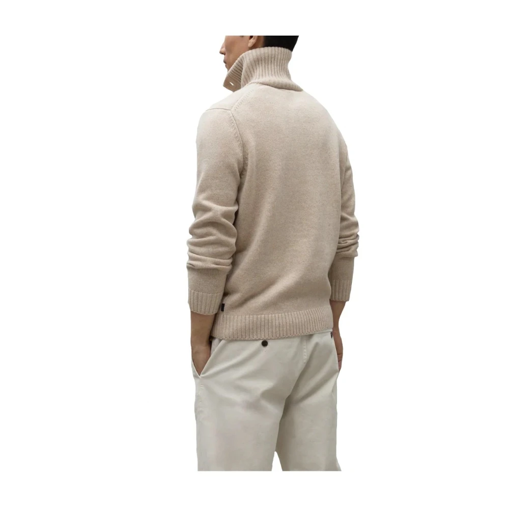 Ecoalf Klassieke Heren Katoenen Trui Beige Heren
