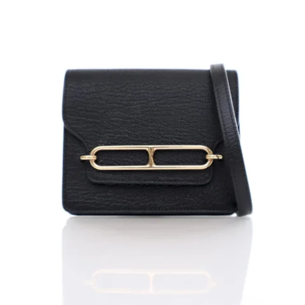 Hermès Vintage Pre-owned Leather wallets Black Dames