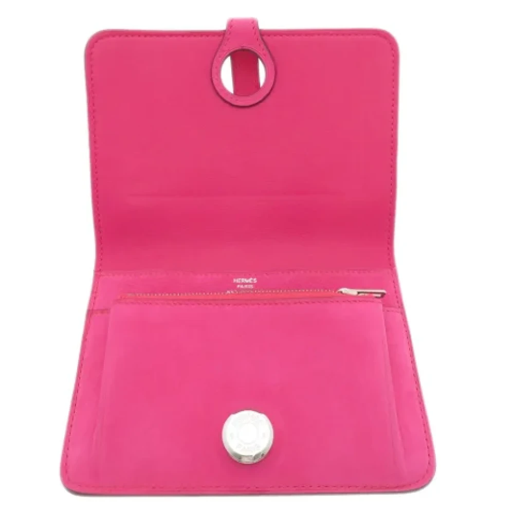 Hermès Vintage Pre-owned Fabric wallets Pink Dames