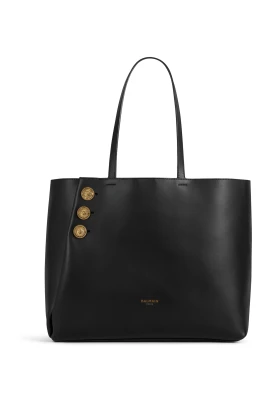 Emblème Smooth Leather Tote Bag