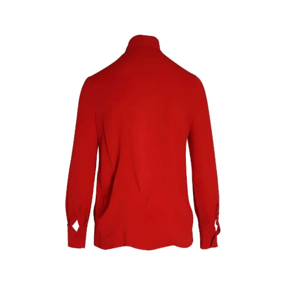 Valentino Vintage Pre-owned Silk tops Red Dames