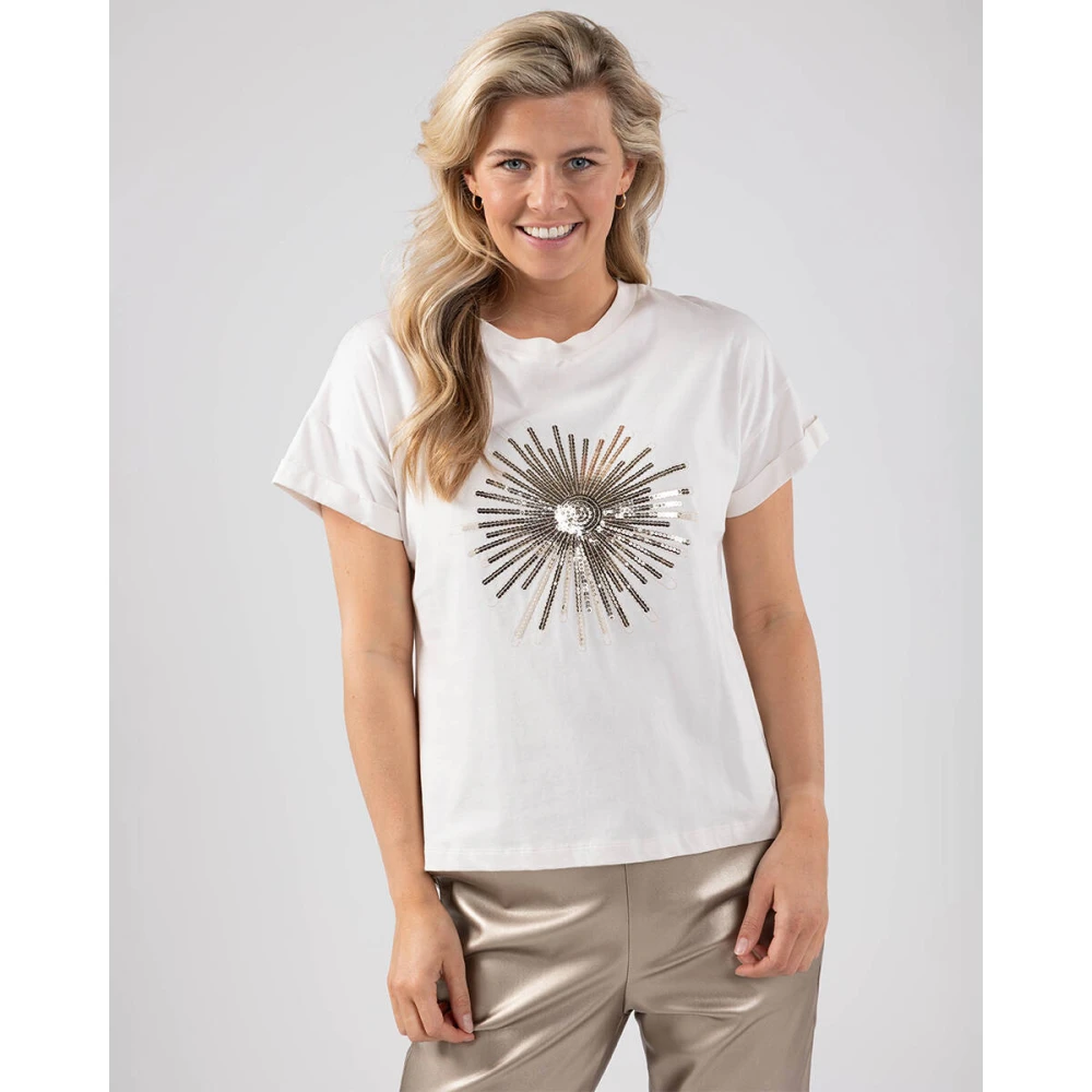 Nukus Albufeira Shirt Fw24081 Stijlvolle Tee White Dames