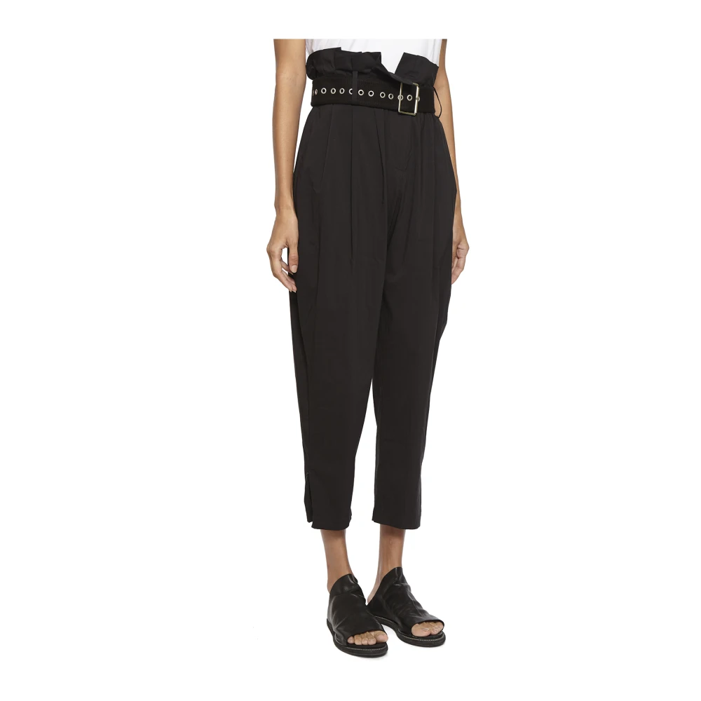 NÜ Denmark Pantaloni hoge taille Black Dames
