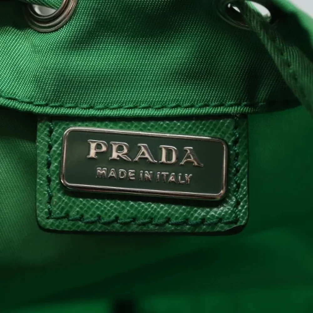 Prada Vintage Pre-owned Fabric clutches Green Dames