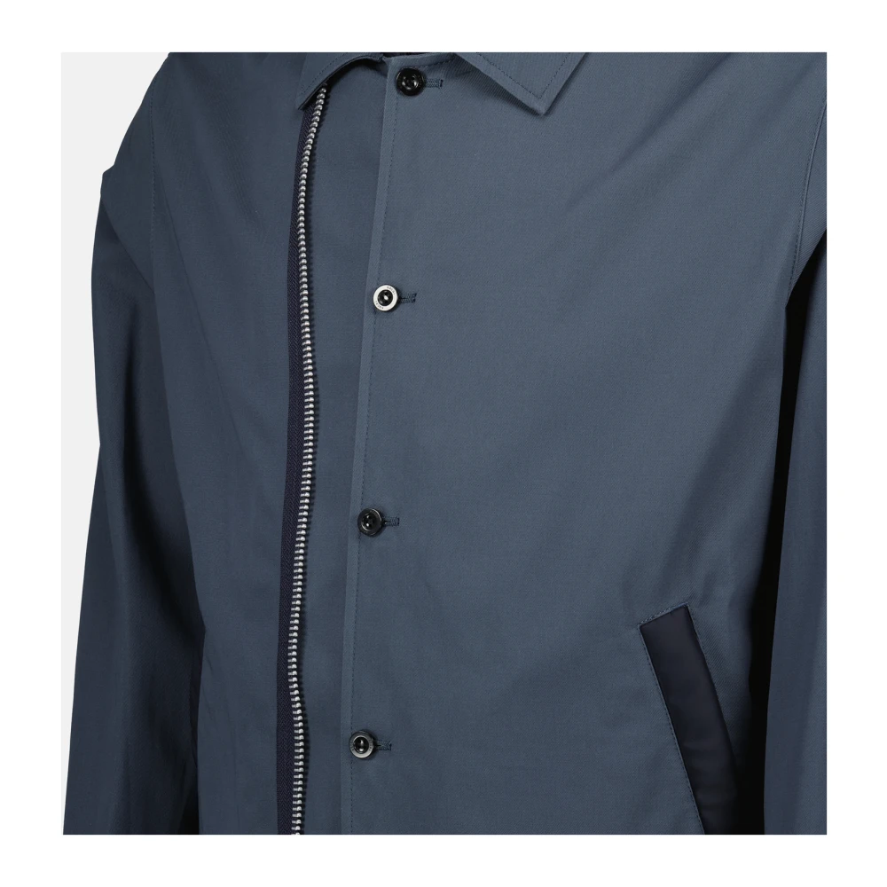 Sacai Blauw-Grijze Bomberjack Lente-Zomer 2025 Blue Heren