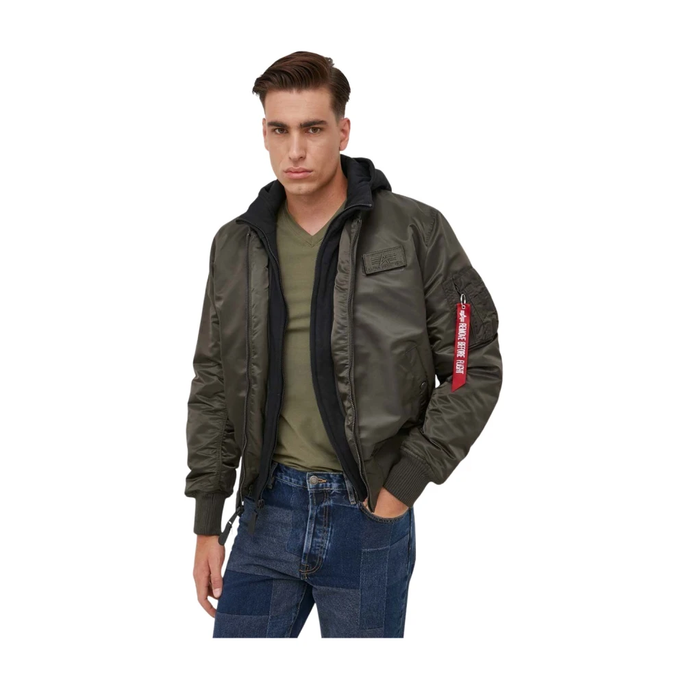 Alpha Industries Uomo Verde Giacche, S, New,