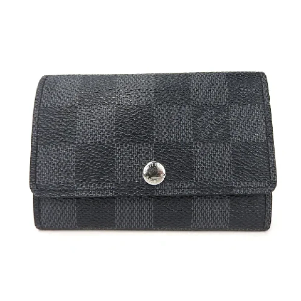 Louis Vuitton Vintage Pre-owned Canvas key-holders Black Dames