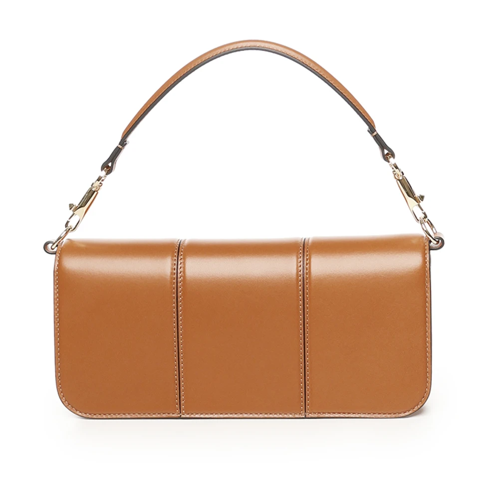 Valentino Garavani Bruine Locò Schoudertas met VLogo Brown Dames