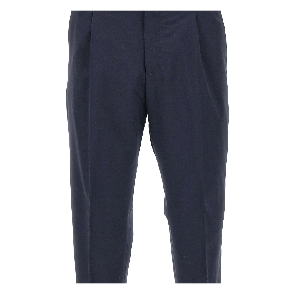 PT Torino Blauwe Rebel Broek Stretch Wolmix Blue Heren