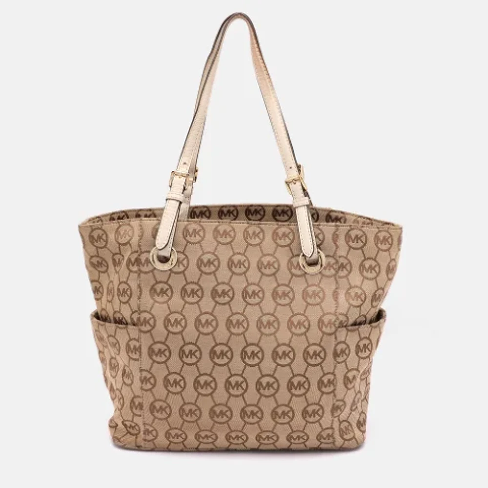 Michael Kors Pre-owned Canvas totes Beige Dames