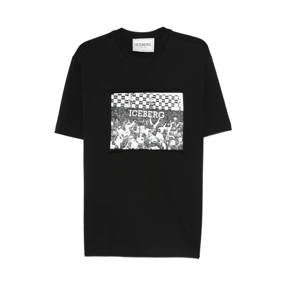 Iceberg - Tops > T-Shirts - Black - Iceberg - Modalova