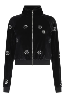 Chenille Tracksuit Jacket Mini Monogram Crystal Monogram