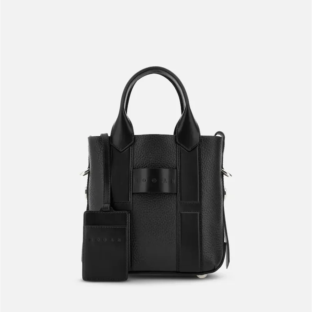 Hogan Klassieke Winkel Tas Zwart Black Dames