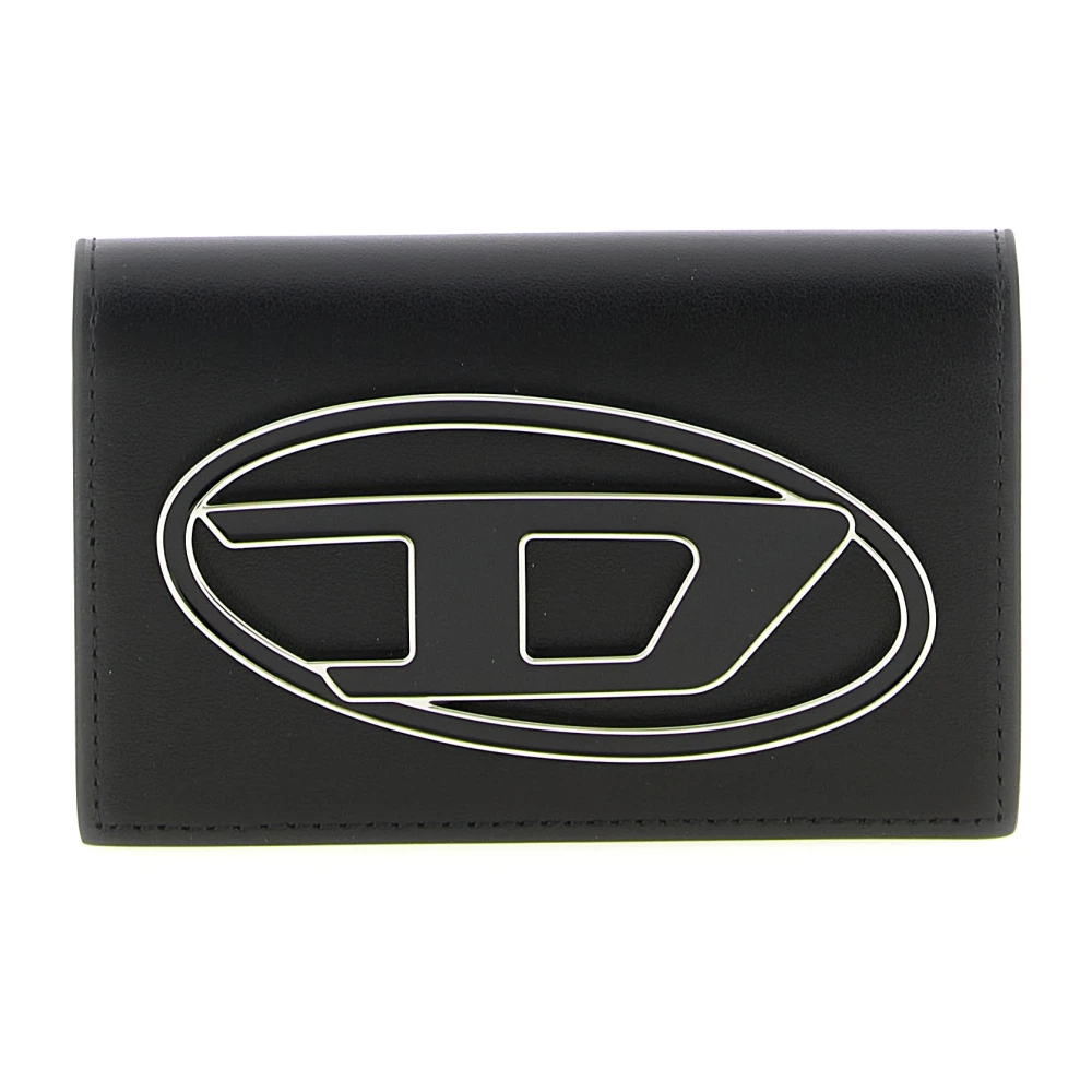 Diesel Vrouw Zwart Accessoires Dames, One Size, Leer, 1Dr Card Holder Iv