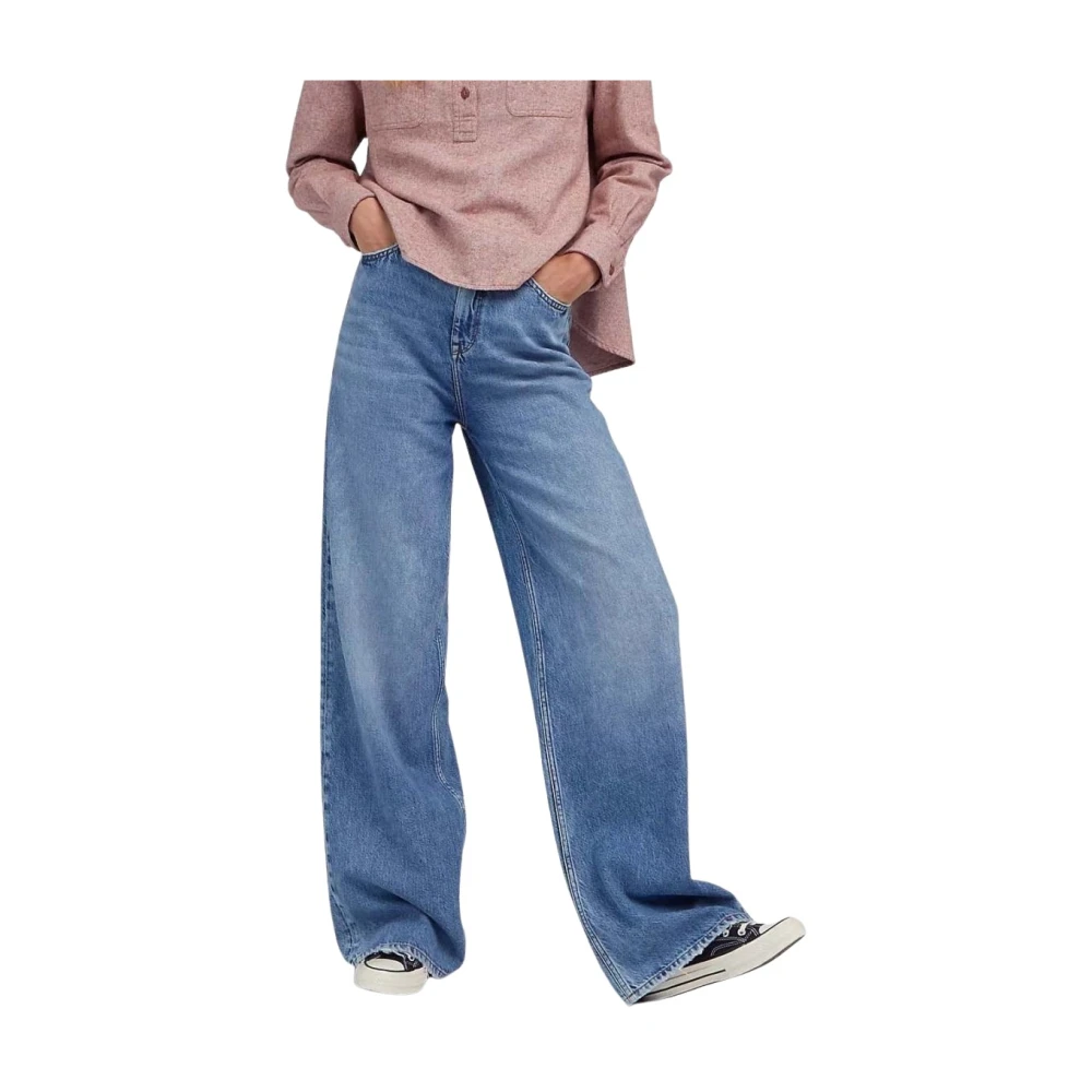 Lee Vrouw Blauw Jeans Dames, W28, Denim, Loose-Fit Jeans