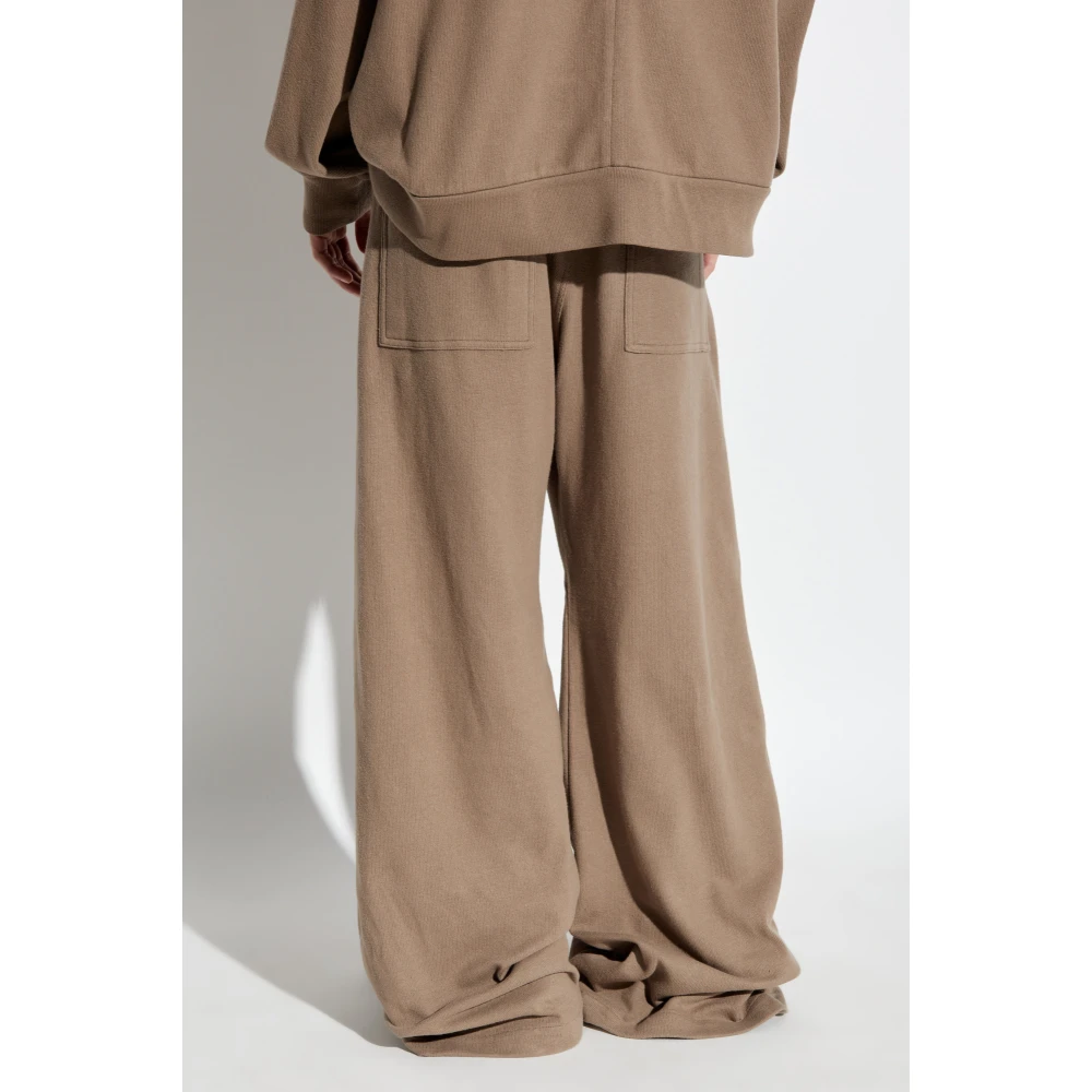 Rick Owens Wijde Broek Brown Unisex