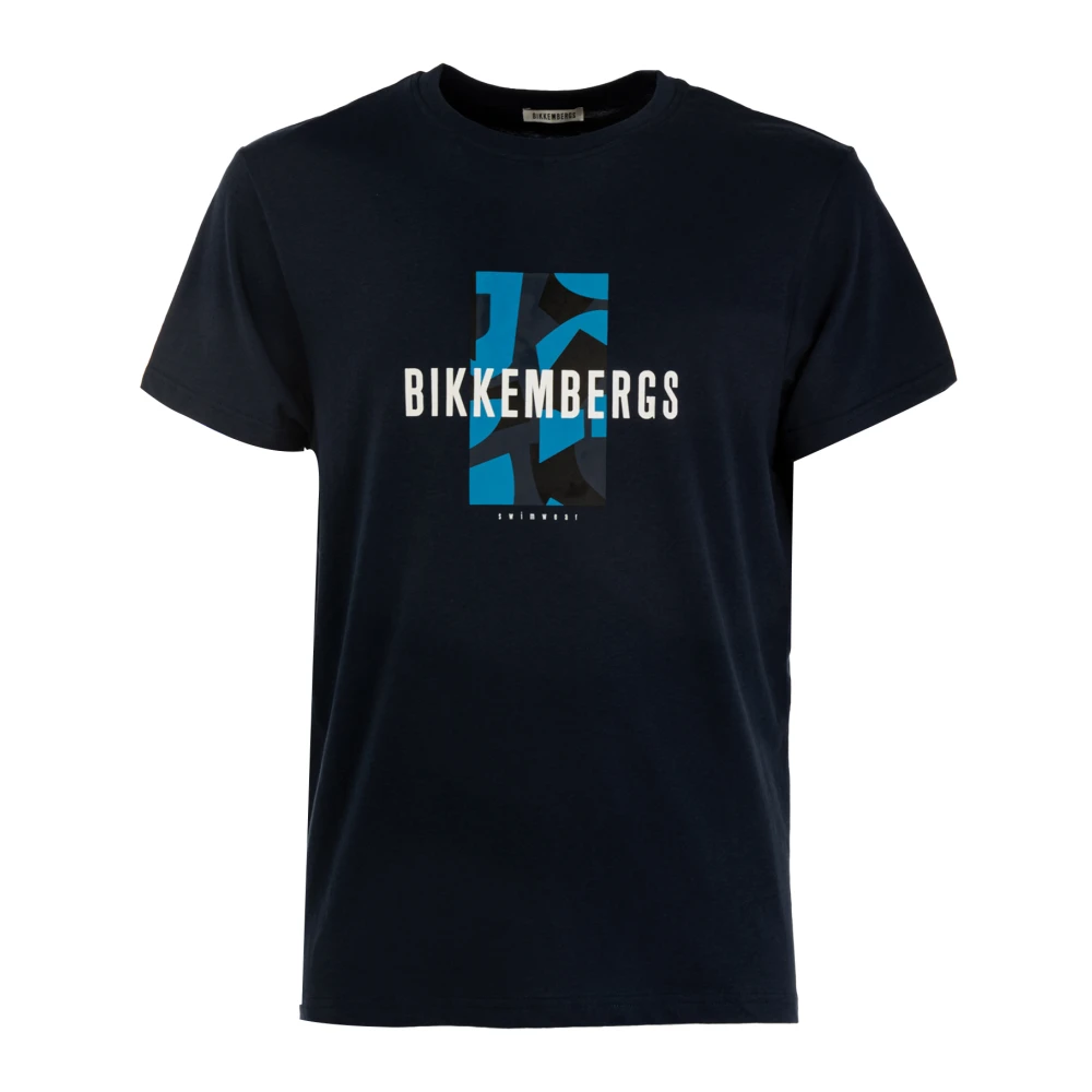 Bikkembergs Heren T-shirt met Opvallend Detail Blue Heren