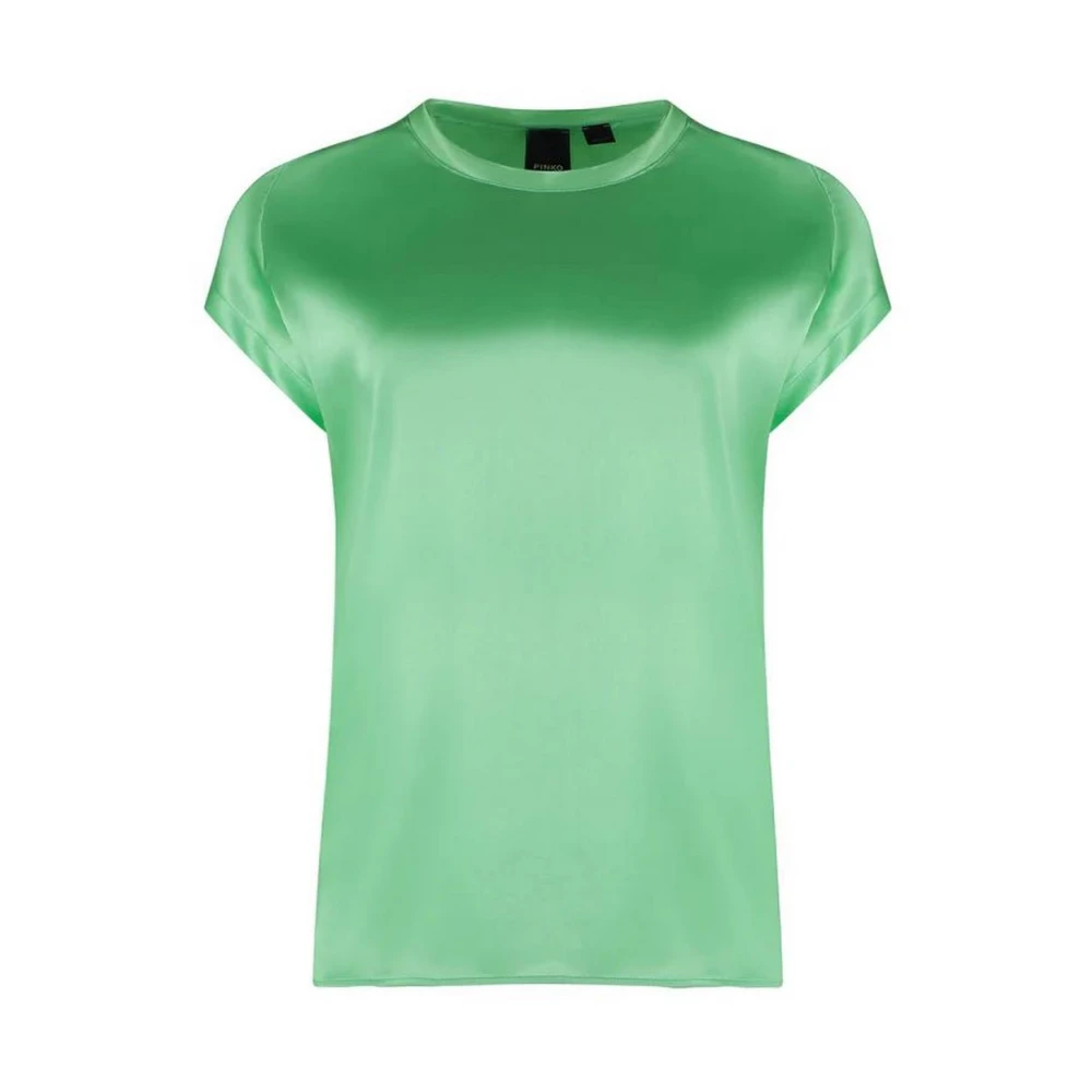 Pinko Women's Green Shirt - T-Shirts - L - Tops