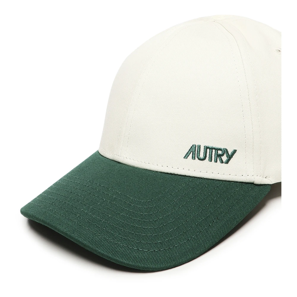 Autry Katoen Logo Geborduurd Roomkleurige Hoed White Heren