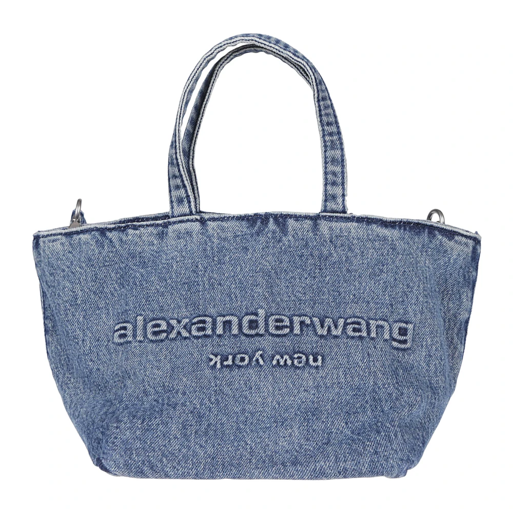 Alexander Wang Snygg Punch Tote Väska Blue, Dam