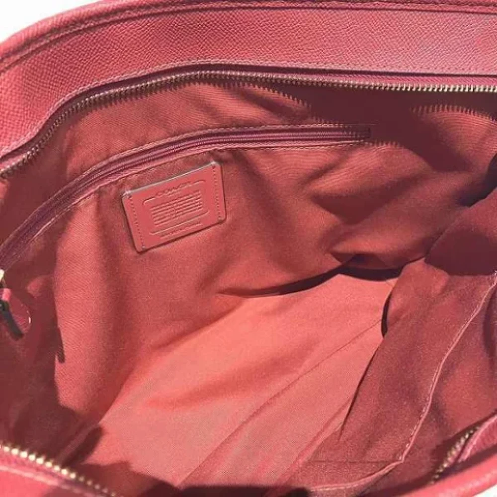 Coach Pre-owned Leather shoulder-bags Red Dames