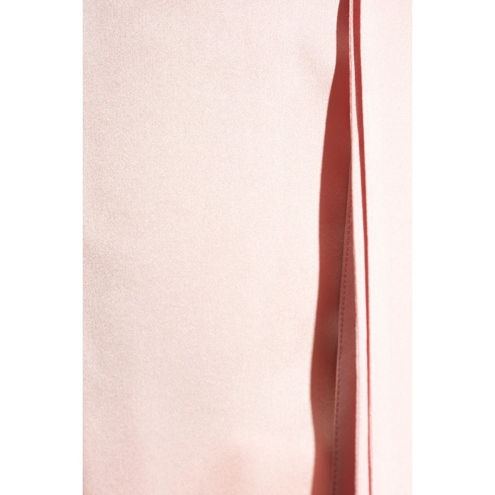 Lanvin Zijden top met strik halslijn Pink Dames