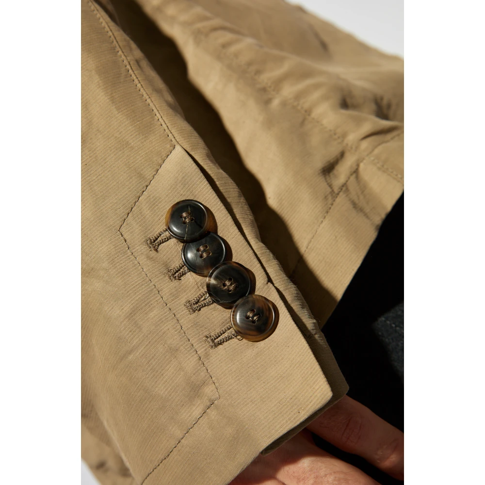 Giorgio Armani Blazer met zakken Beige Heren