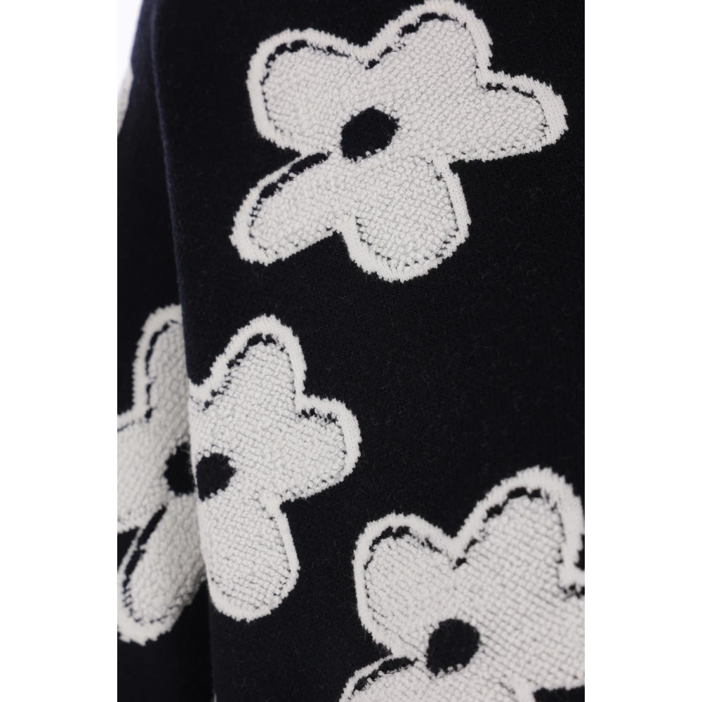 Marc Jacobs Daisy Jacquard Sweater Black Dames