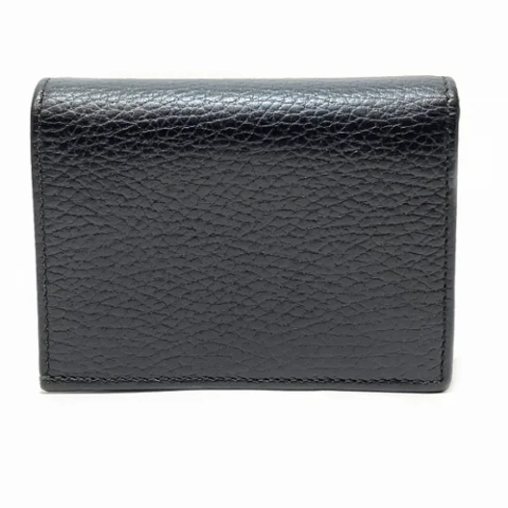 Gucci Vintage Pre-owned Leather wallets Black Dames
