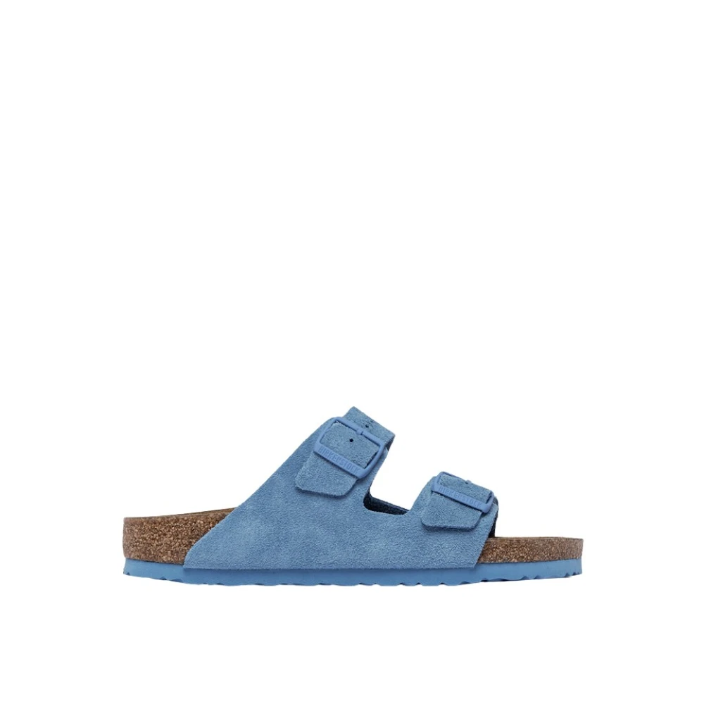 Birkenstock Arizona Suède Sandalen Blue Dames