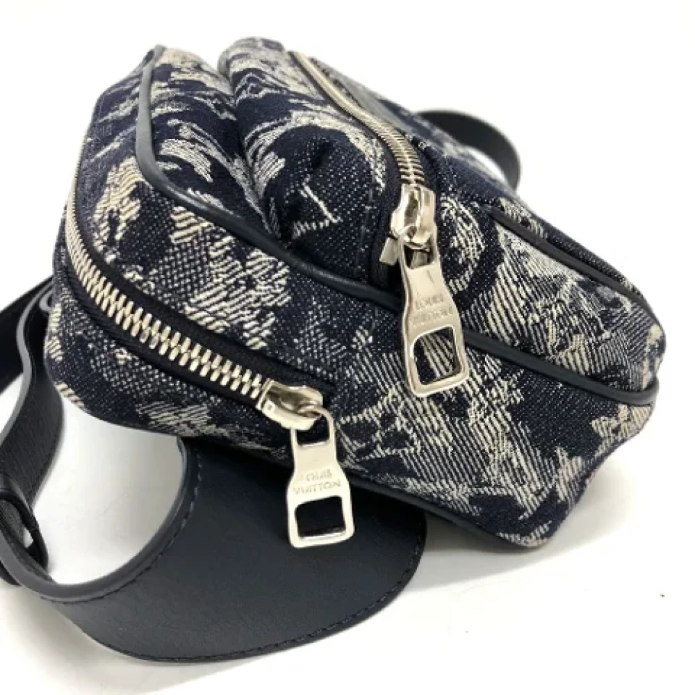 Louis Vuitton Vintage Pre-owned Cotton louis-vuitton-bags Blue Dames