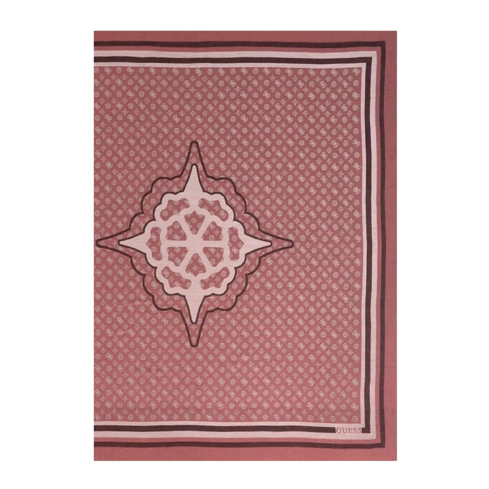 Guess Women's Red Scarves, One Size, Kefiah Scarf