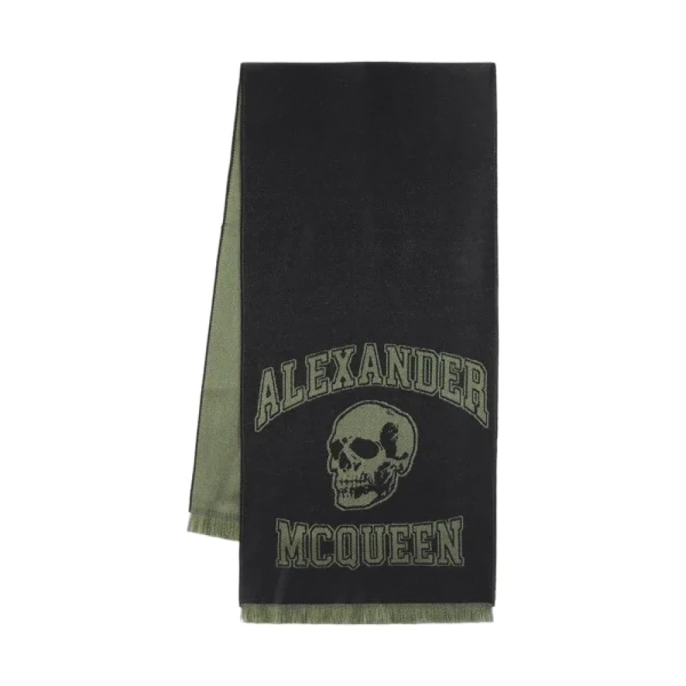 Alexander mcqueen Wool scarves Black Dames