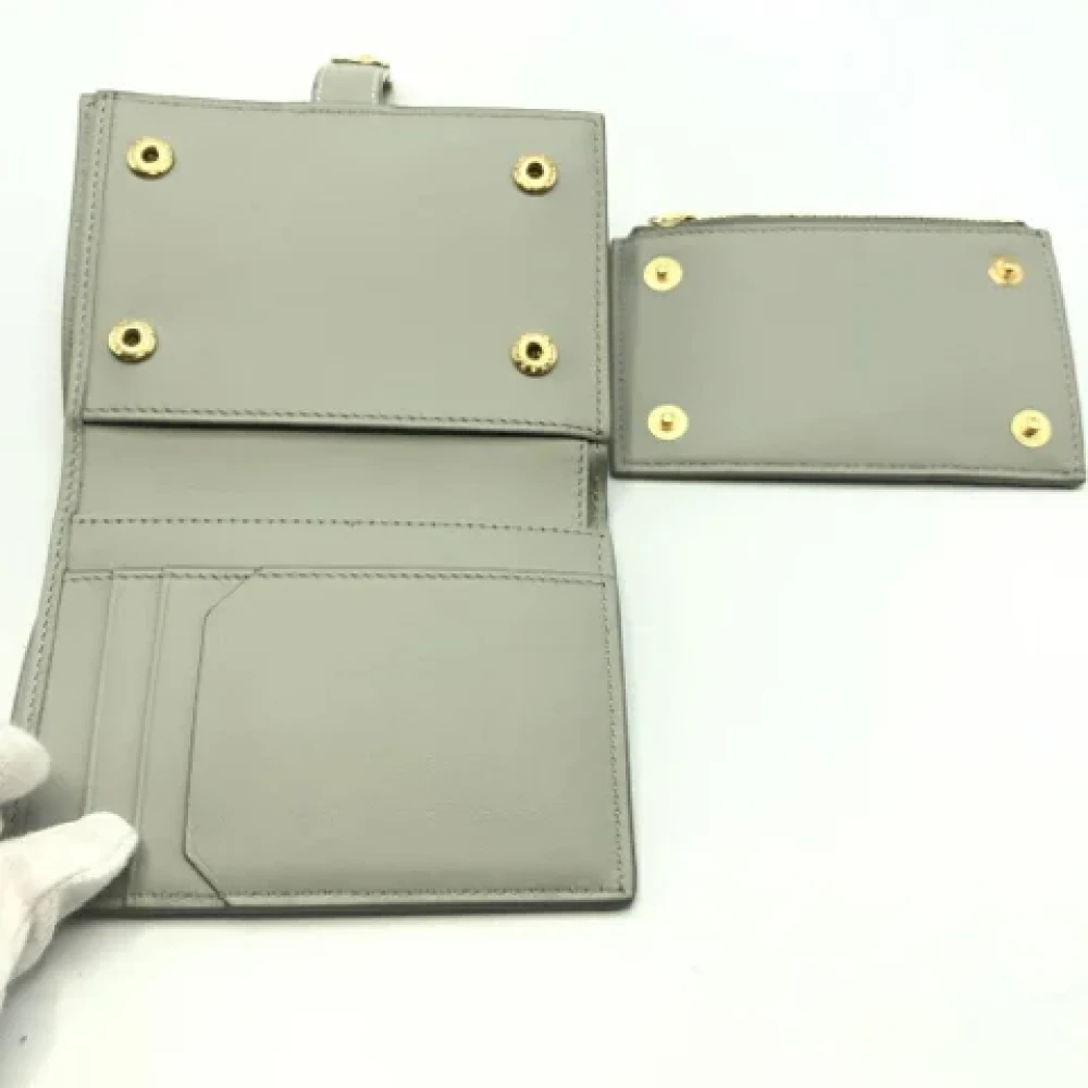 Bally Pre-owned Leather wallets Gray Dames