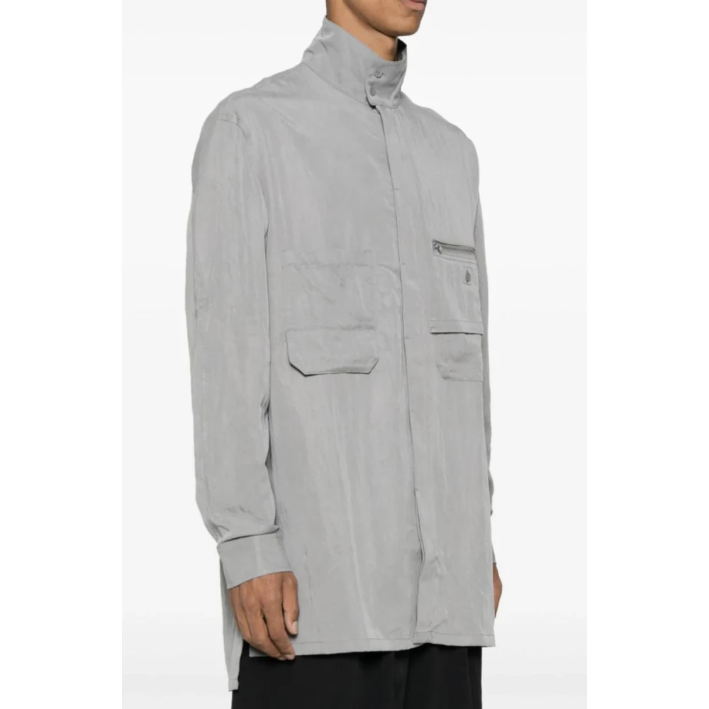 Y-3 Grijze Overshirt Casual Mode Stijl Gray Heren